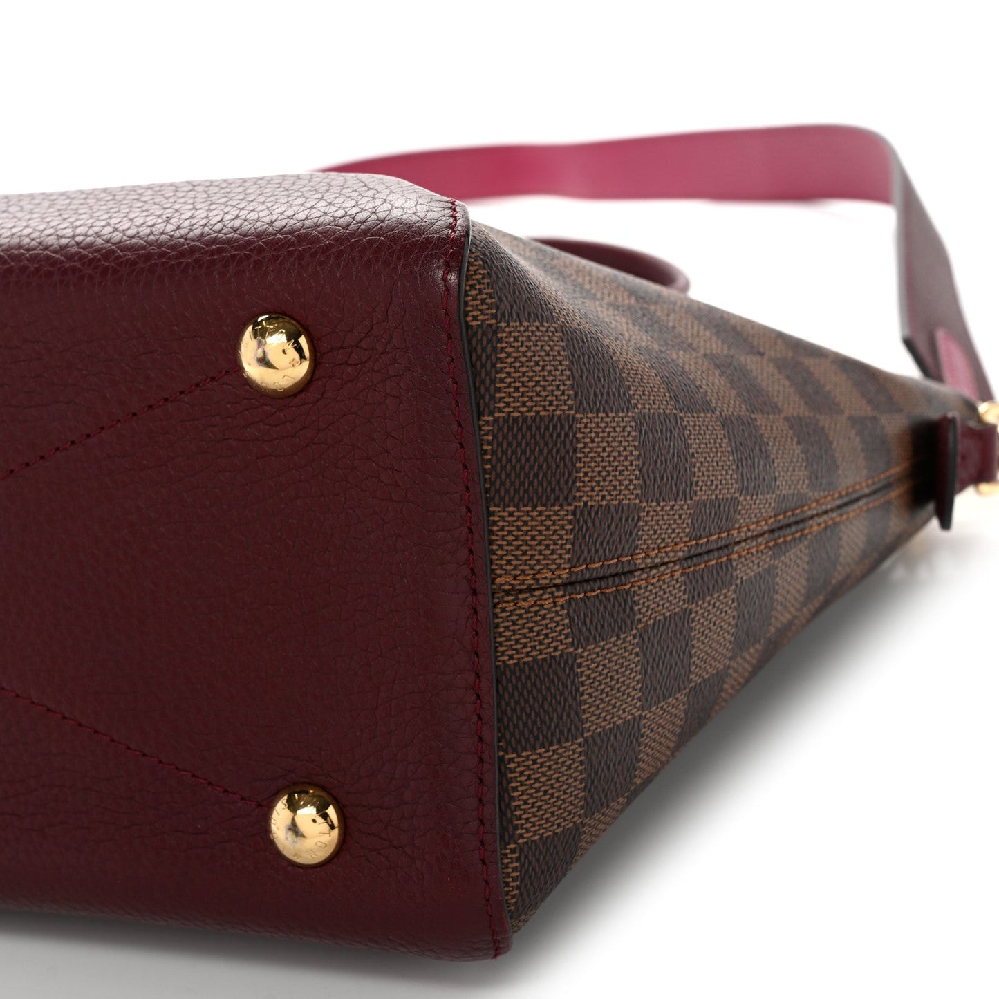 Damier Ebene Cuir Taurillon Hyde Park Fuchsia