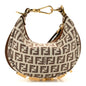 Fabric Jacquard FF 1974 Nano Fendigraphy Hobo Charm Beige