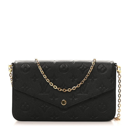 Empreinte Pochette Felicie Chain Wallet Black