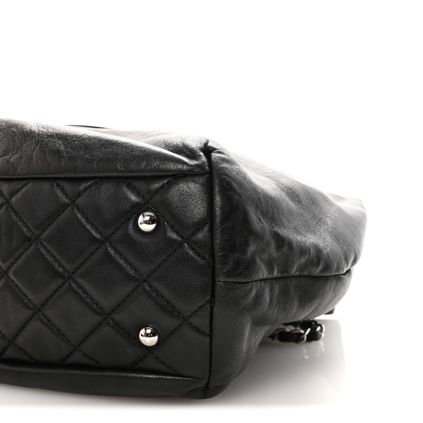 Calfskin Large Trianon Tote Black