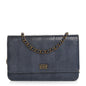 Snakeskin Wallet On Chain WOC Blue