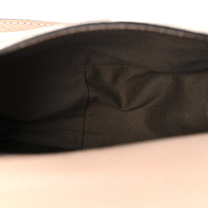 Grained Calfskin Small Marcie Saddle Bag Blossom Pink