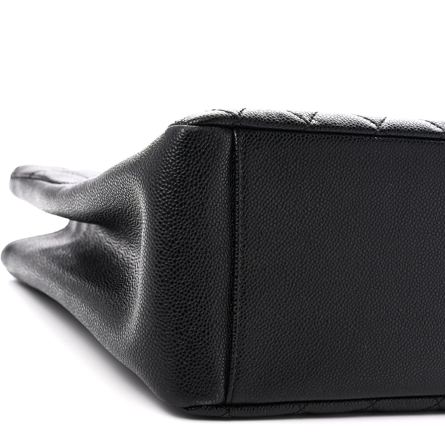 Caviar Quilted Grand Shopping Tote GST Black
