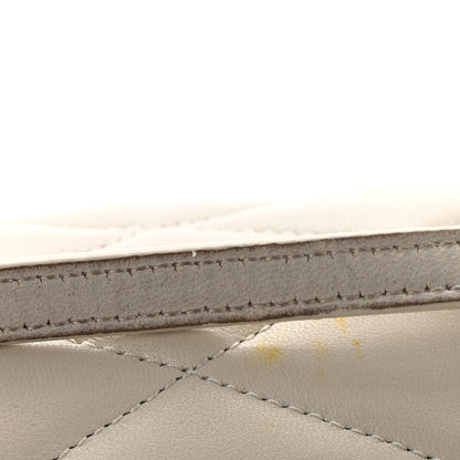 Lambskin Monogram Mini Sade Tube Bag Crema Soft