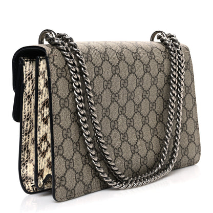 GG Supreme Monogram Elaphe Elephant Embroidered Small Dionysus Shoulder Bag