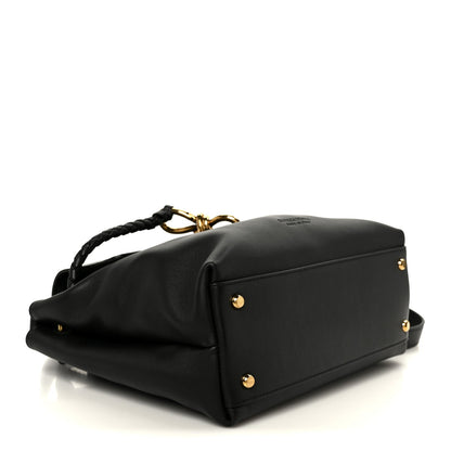 Silky Calfskin Small Ciao Ciao Black