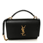 Calfskin Monogram Sunset Chain Wallet  Sunset Black
