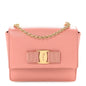 Hammered Calfskin Mini Vara Bow Crossbody Bag Pink
