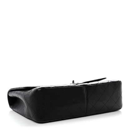 Caviar Quilted Jumbo Single Flap Black