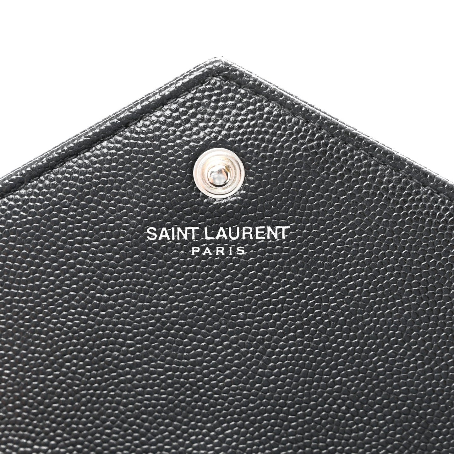 Grain De Poudre Matelasse Chevron Monogram Chain Wallet Black