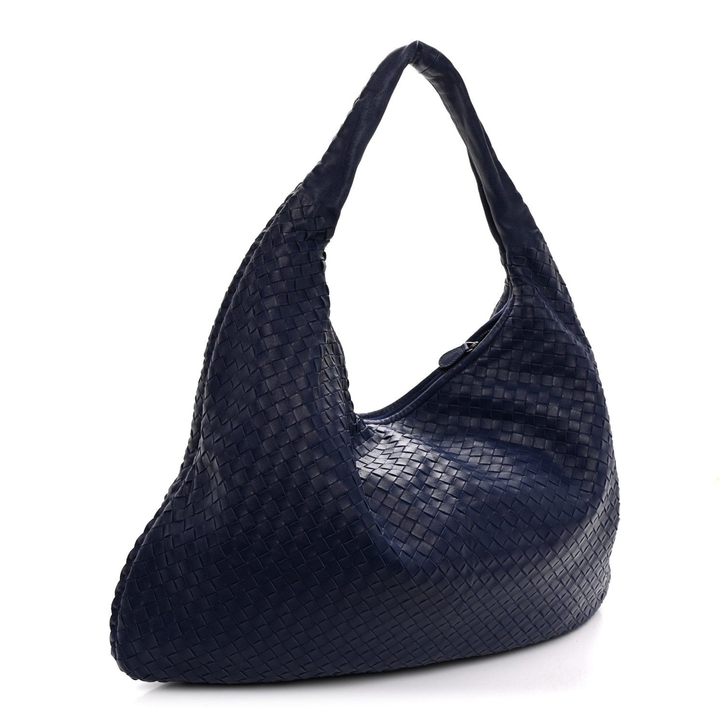 Nappa Intrecciato Maxi Veneta Hobo Sapphire