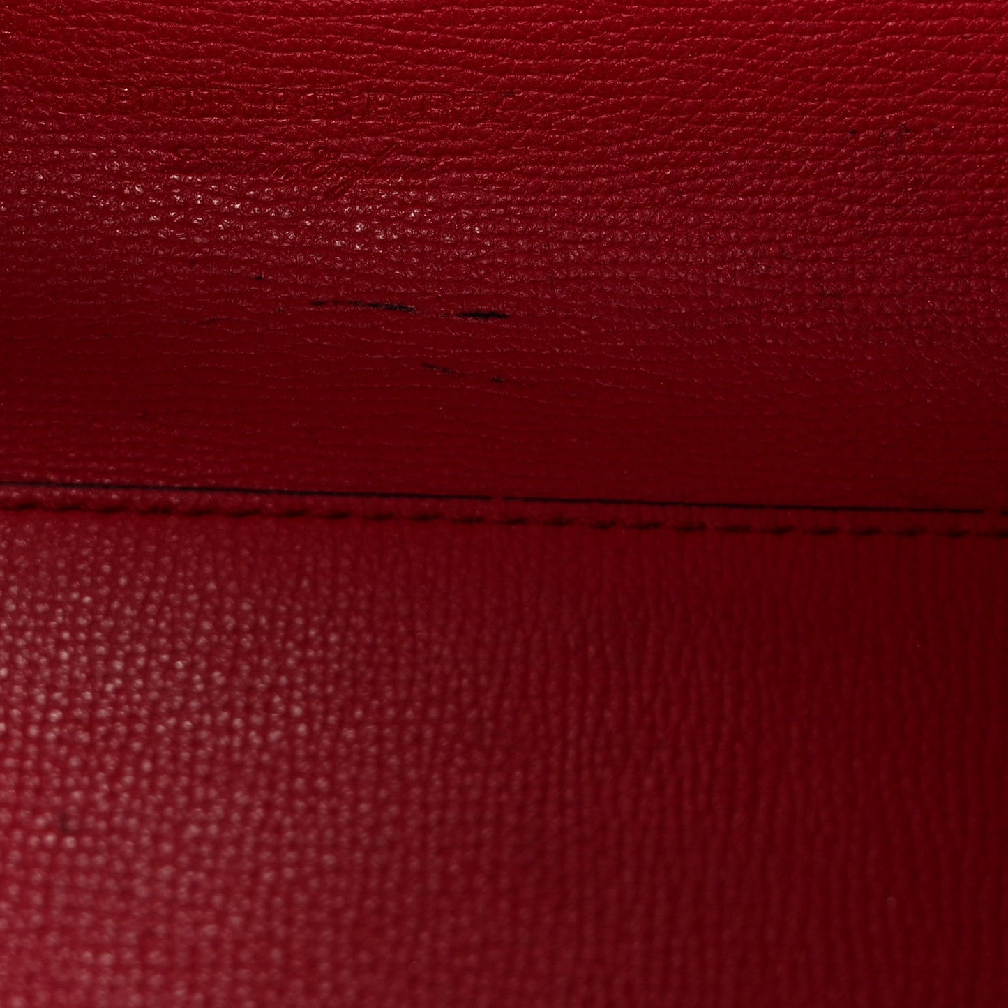 Grainy Calfskin Haymarket Check Medium Reversible Tote Red