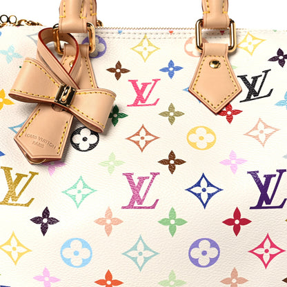 LV X TM Monogram Multicolor Speedy Bandouliere 25 White