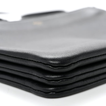 Lambskin Small Trio Crossbody Bag Black
