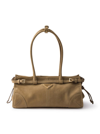 Prada Women Bonnie Medium Handbag In Nubuck Leather