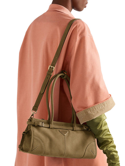 Prada Women Bonnie Medium Handbag In Nubuck Leather