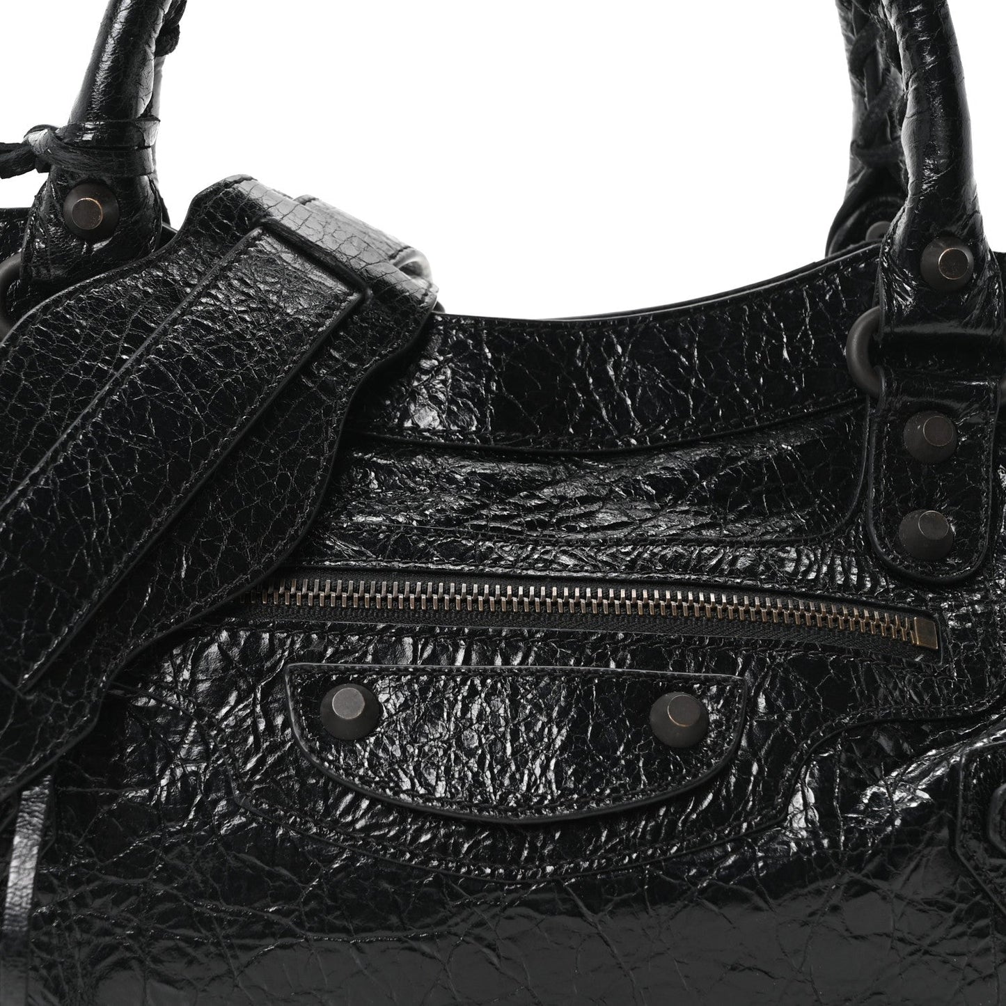 Agneau Arena Classic Hardware Le City First Bag Black