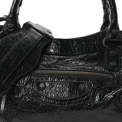 Agneau Arena Classic Hardware Le City First Bag Black