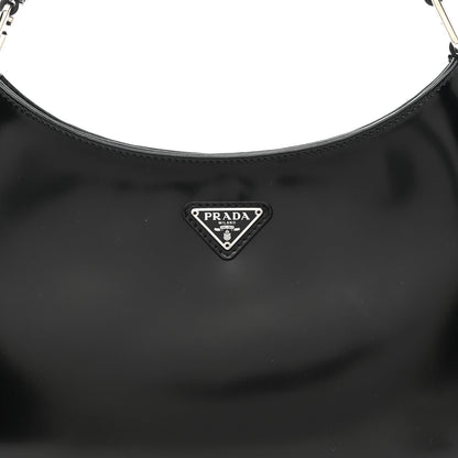 Spazzolato Cleo Shoulder Bag Black
