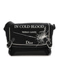Canvas Embroidered Medium Jett Messenger Black White