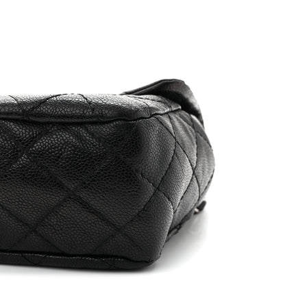 Caviar Quilted Jumbo Easy Flap Black