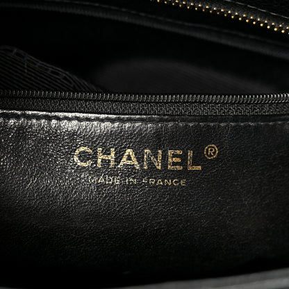 Caviar Quilted Medallion Tote Black