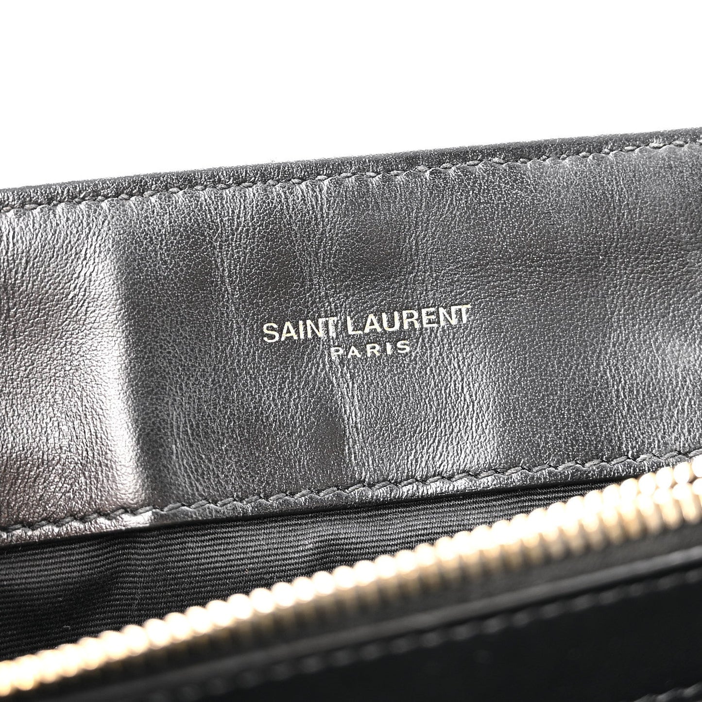 Calfskin Y Quilted Monogram Medium Loulou Chain Satchel Black