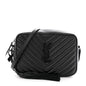 Calfskin Matelasse Monogram Monochrome Lou Camera Bag Black