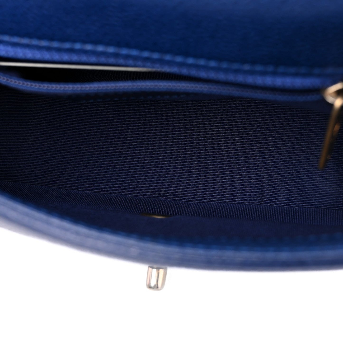 Caviar Mini Carry Around Flap Bag Blue