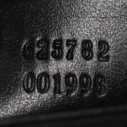 Calfskin GG Tennis Embossed Messenger Bag Black