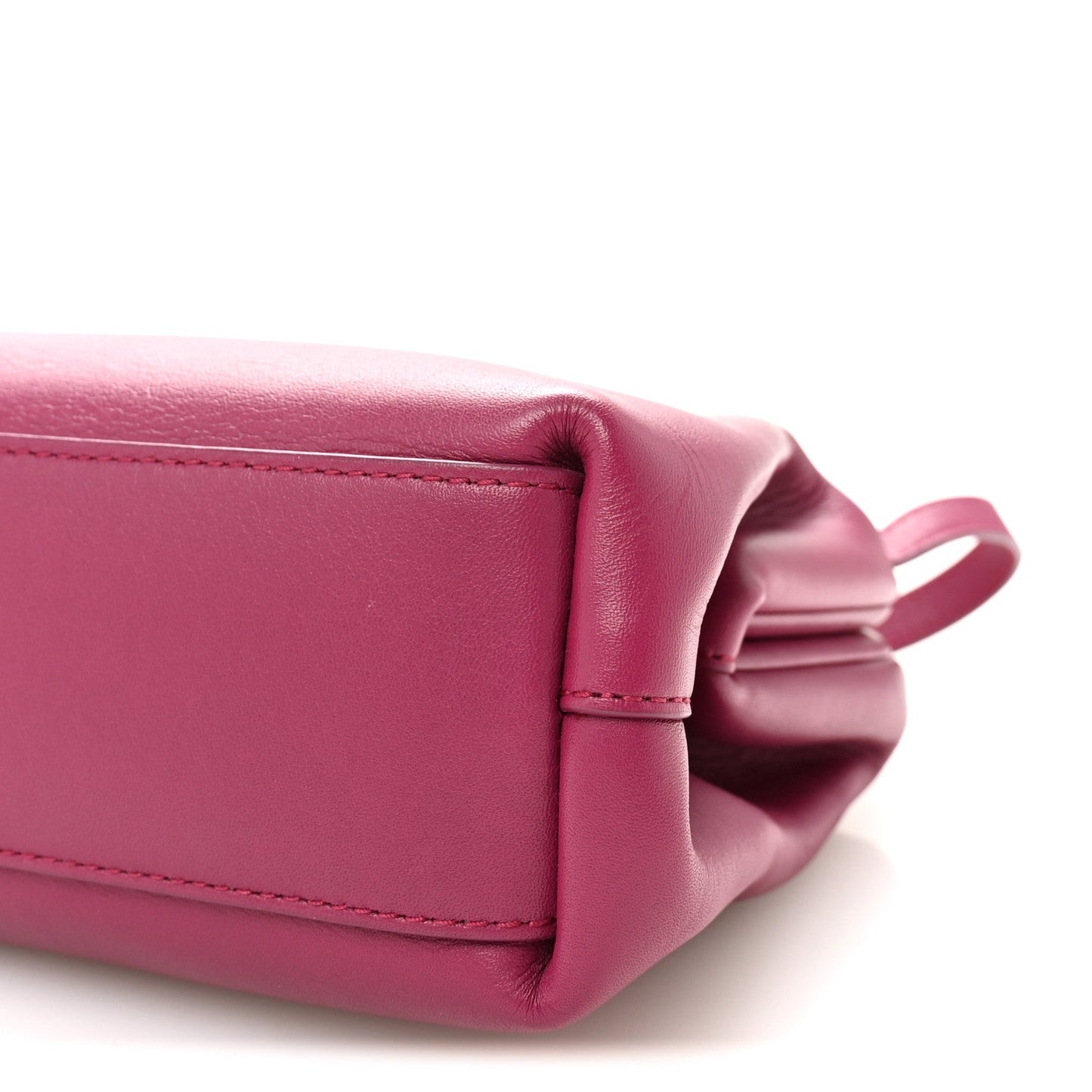Calfskin Small The Point Triangle Bag Cinnabar