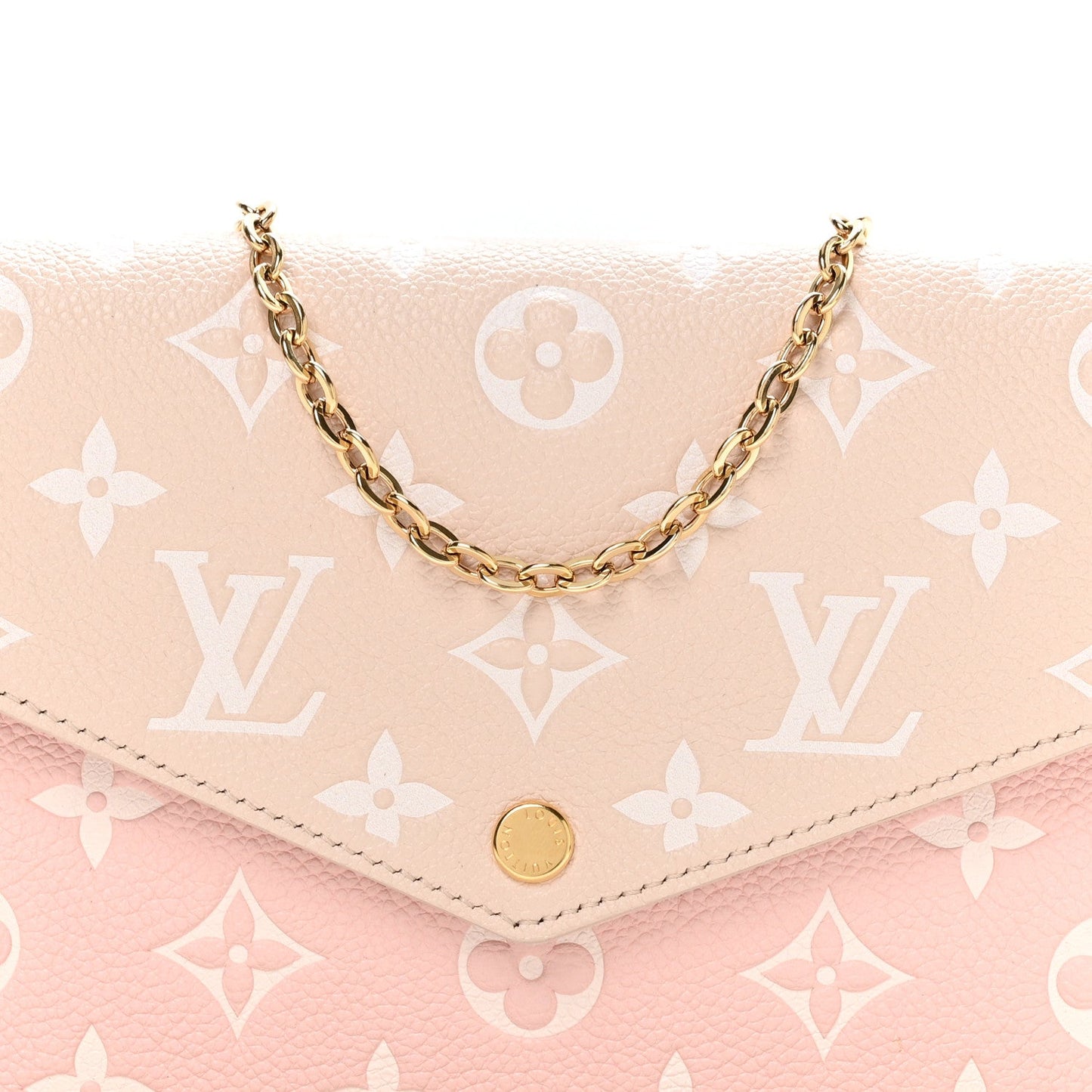 Empreinte Spring in the City Felicie Pochette Chain Wallet Pink Beige Yellow