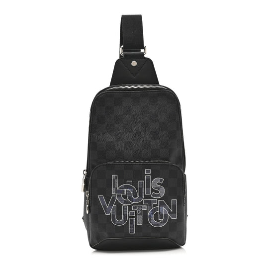 Damier Graphite Logo Avenue Sling Backpack