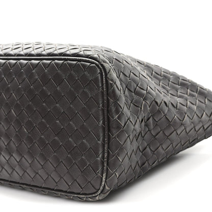 Nappa Intrecciato Small Shoulder Bag Ebano