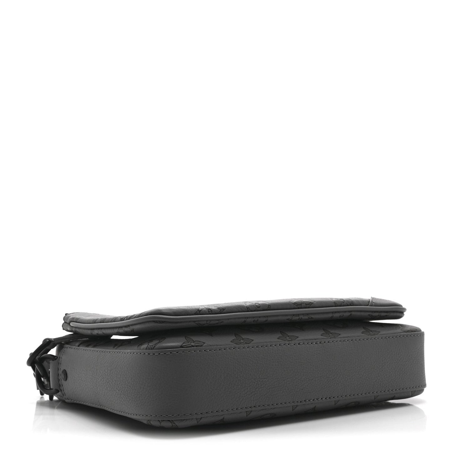 Calfskin Monogram Shadow Trio Messenger Anthracite Gray