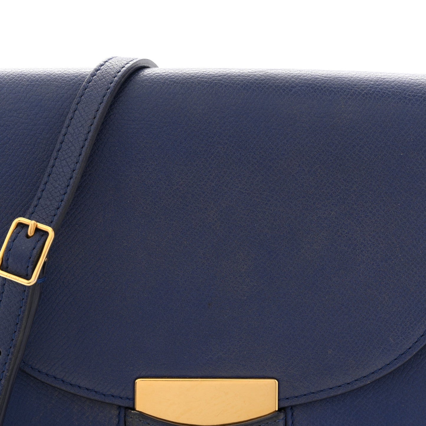 Grained Calfskin Small Trotteur  Indigo