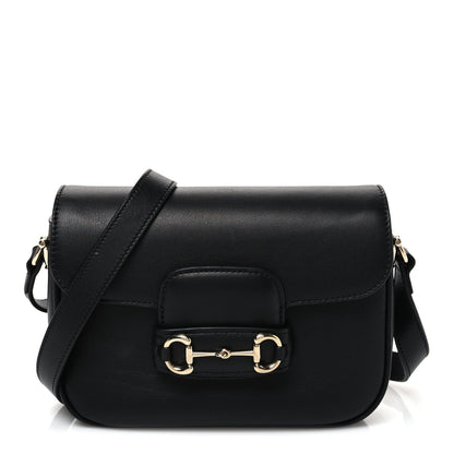 Arabella Calfskin Horsebit 1955 Shoulder Bag Black