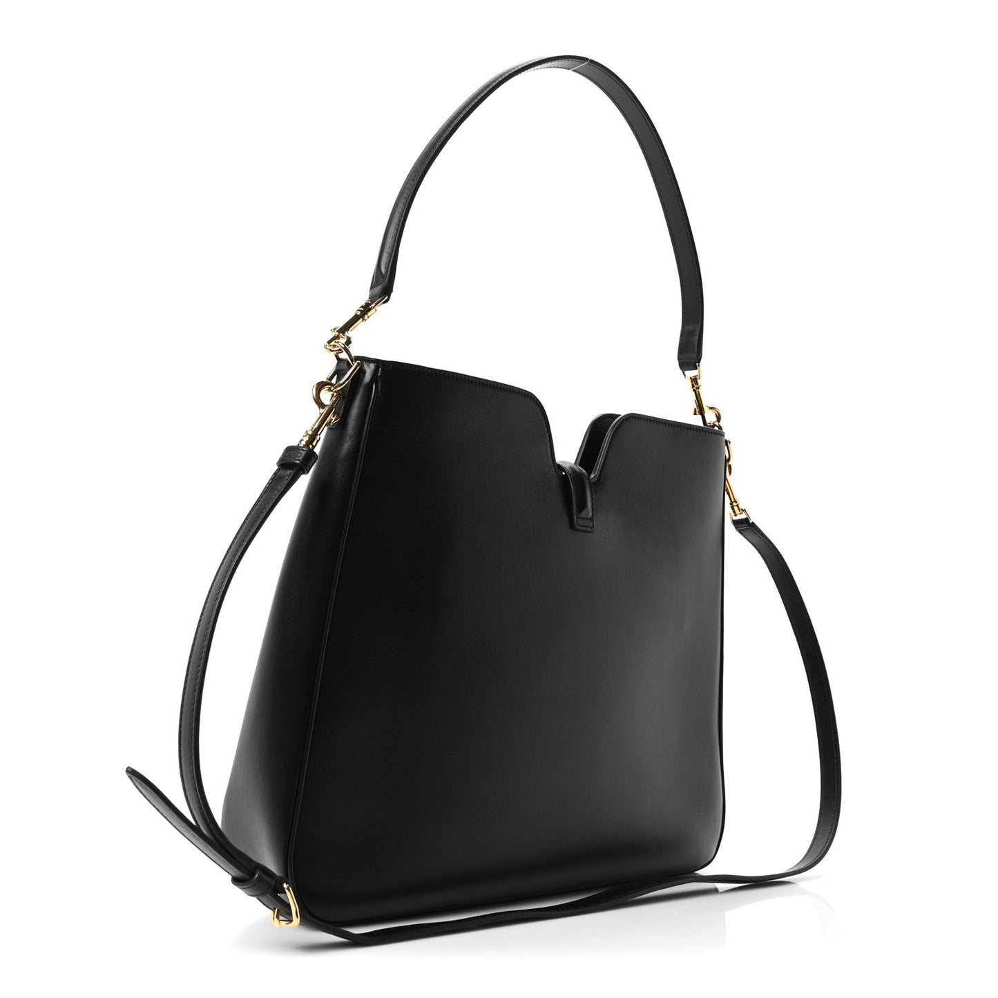 Smooth Calfskin Medium Camille 16 Soft Bag Black