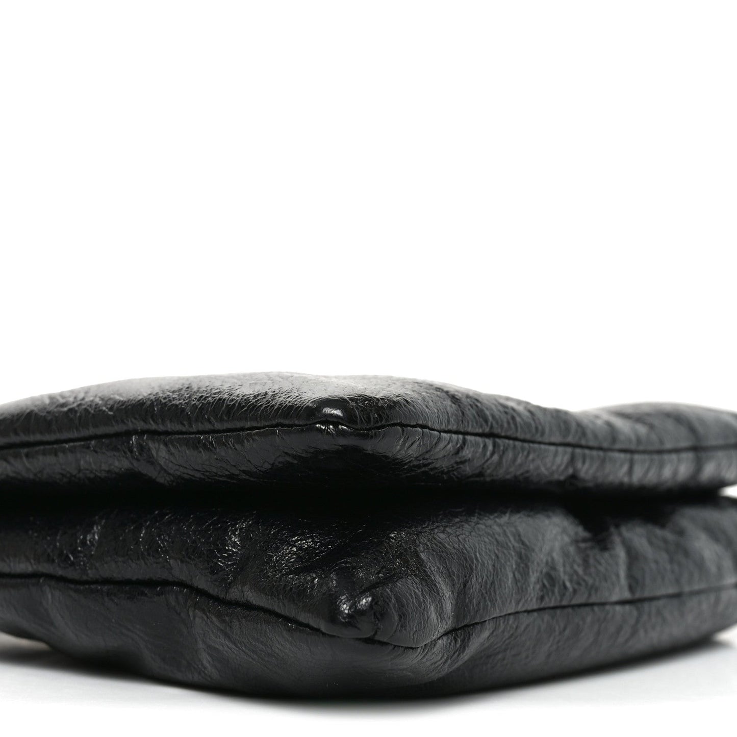 Arena Puffy Monaco Chain Shoulder Bag Black