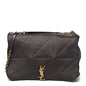 Lambskin Matelasse Monogram Large Jamie 4.3 Dark Sweet Chocolate
