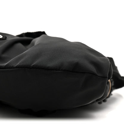 Tessuto Nylon Bead Evening Bag Black