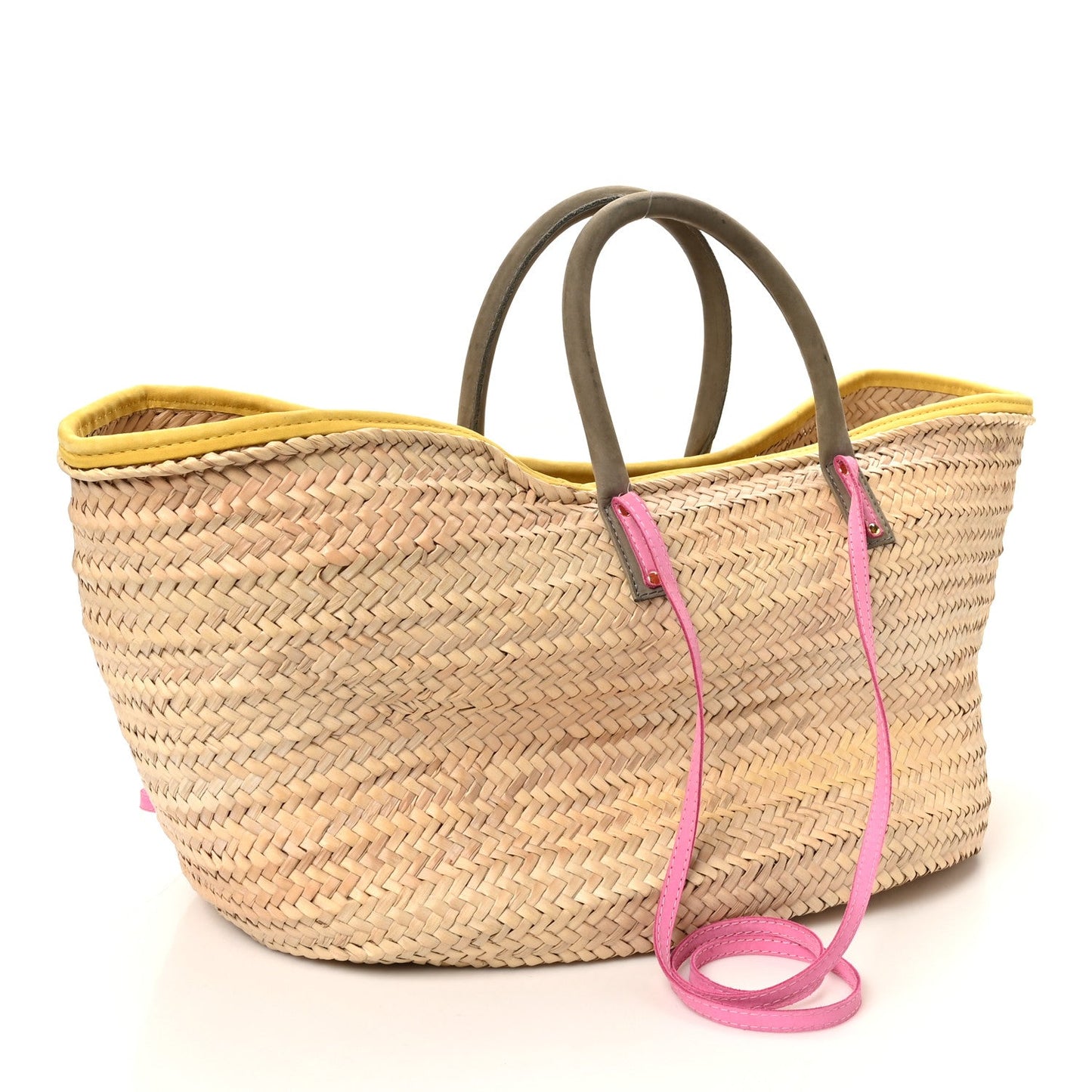 Raffia Le Grand Panier Soli Multicolor