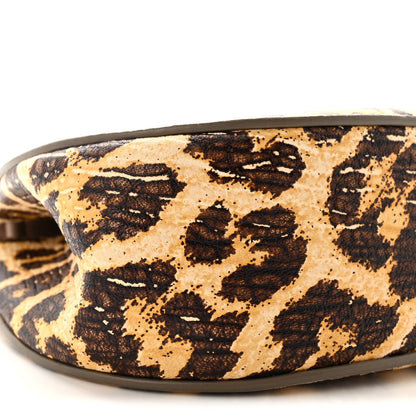 Calfskin Leopard Print Mini Drew Shoulder Bag
