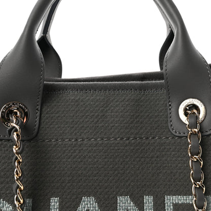 Mixed Fibers Small Deauville Tote Dark Grey