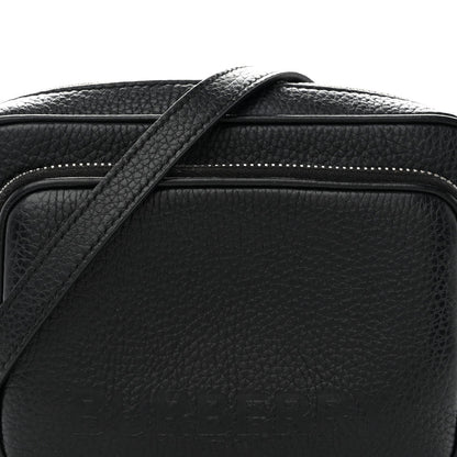 Grained Calfskin Small Camera Bag Black