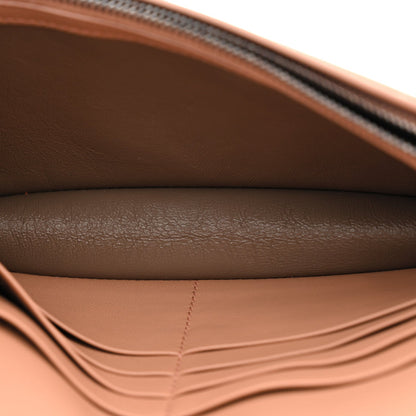 Nappa Intrecciato Continental Wallet on Chain Dusty Rose