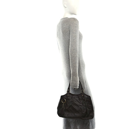 Guccissima Medium Sukey Tote Chocolate
