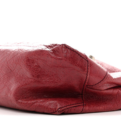 Agneau Giant 12 Silver Hardware Day Hobo Cassis