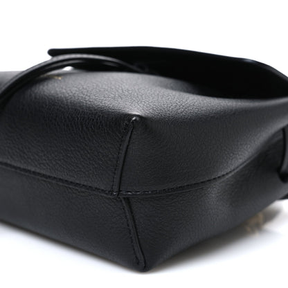 Calfskin Mini Lady Bag Black Flamma