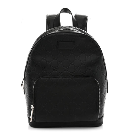 Guccissima Signature Small Day Backpack Black